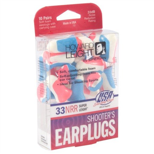 SUPER LEIGHT® Shooter's Earplugs offer powerful NRR 33 noise reduction, a comfortable fit with bell-shaped foam, and are sold in a convenient 20-pack.