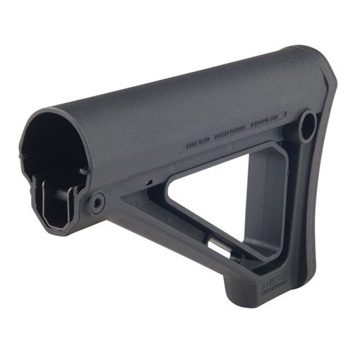 MOE Fixed Carbine Stock offers a slim profile, improved cheek weld, multiple sling attachment options, and easy installation on AR-15/M16 carbine buffer tubes.