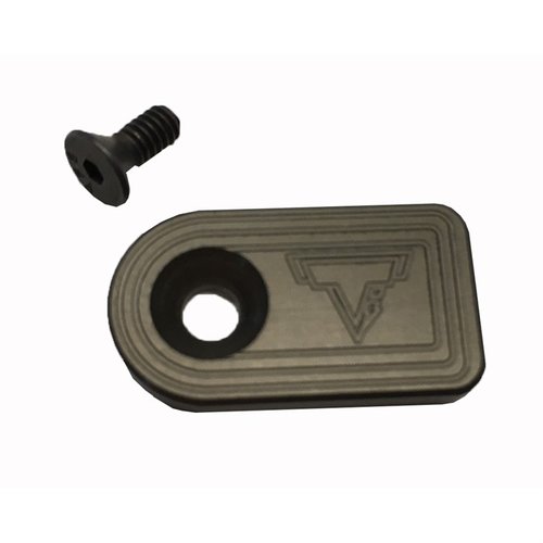 Taran Tactical's Benelli Oversized Bolt Release allows quick bolt release in competition while preventing snagging, made from durable aircraft grade aluminum.