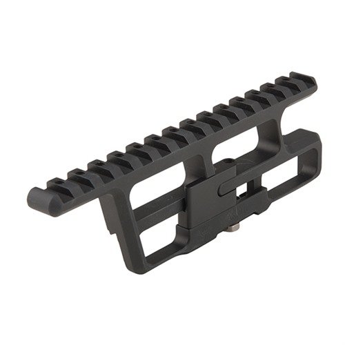 Customize your AK47/AKM with the RS Regulate optic mount system, featuring lightweight 6061 T6 aluminum, co-witness optics, and easy field stripping.