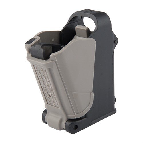 22UpLULA™ loader & unloader simplifies loading .22LR wide body mags with its narrow beak, enhancing speed and efficiency for .22LR 1911 and converted mags.