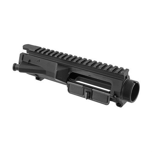 Aero Precision M5 308 Upper Receiver, forged from 7075-T6 aluminum, offers M4 feedramps, DPMS compatibility, and comes with forward assist and ejection port cover.