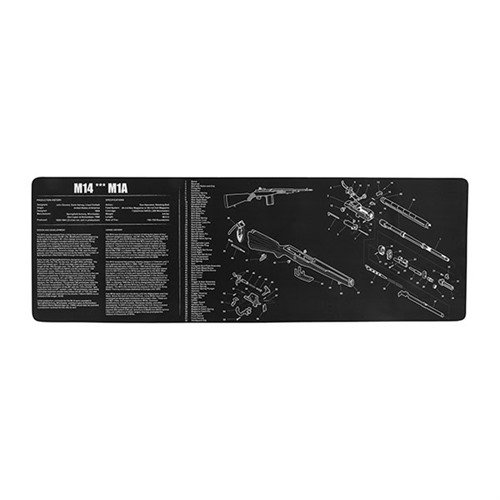 Chraňte povrch své zbraně s robustní TEK MAT LONG GUN CLEANING MAT, která má neklouzavou zadní stranu a detailní diagram dílů pro M14/M1A.