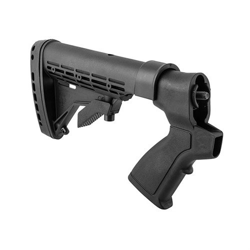 KickLite buttstock for Mossberg 500 reduces recoil by 50%, enhancing control, accuracy, and comfort for all shooters. Fits 12/20 gauge models.