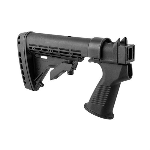 KickLite Tactical Buttstock for Saiga shotguns offers patented recoil reduction, allowing up to 50% energy absorption with a maintenance-free design.