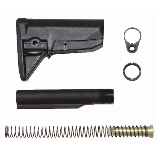 BCM GUNFIGHTER Stock kit offers a durable Mod 0 Stock, Mil-Spec receiver extension, and essential components for a reliable and adjustable AR-15 setup.