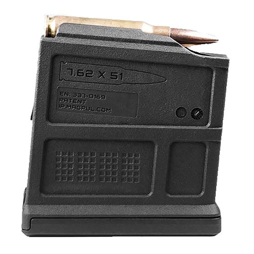 PMAG 7.62 AC magazines offer rugged polymer construction, advanced reliability features, and compatibility with AICS bottom metal for enhanced shooting performance.