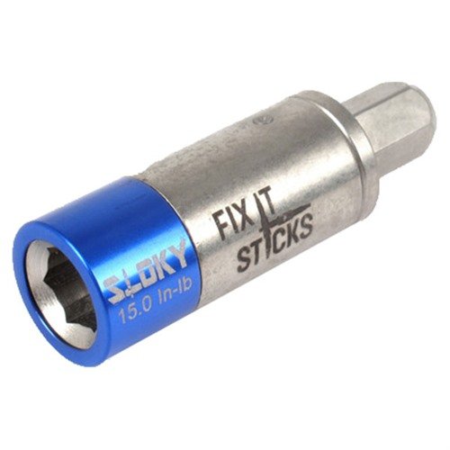 Fix It Sticks Miniature Torque Limiter is lightweight, portable, and fits any standard ¼” bit driver, ensuring precise torque for scope mounts with ease.