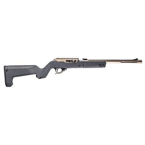 Magpul X-22 Backpacker stock for Ruger 10/22 Takedown offers a compact design, ergonomic grip, storage for magazines, and durable polymer construction.