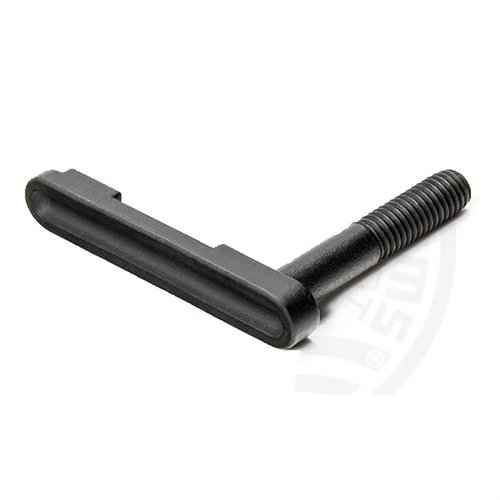 Enhanced AR-15 Magazine Catch offers robust one-piece construction, lower profile, lightweight design, and compatibility with standard mil-spec buttons.