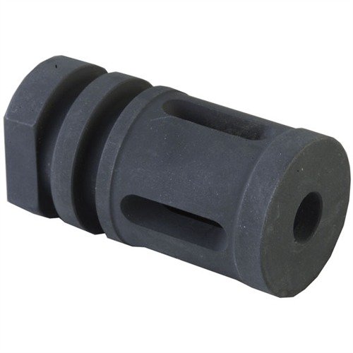 CAVALRY MANUFACTURING's AR-15 CAV COMP 22 Caliber reduces recoil and muzzle rise, featuring a solid baffle and A-2 style for pre- and post-ban rifles.