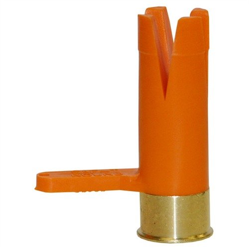 SAF-T-ROUND offers visible proof your 12 GA. pump firearm is safe with its bright orange tab, durable nylon polymer, and brass head for easy ejection.