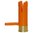 Bezpečnostní záložka SAF-T-ROUND pro 12 GA. pumpy od SAFE TECH. Jasná oranžová indikace stavu zbraně. Vyrobeno z odolného nylonového polymeru. 🛡️🔶 Naučte se více!
