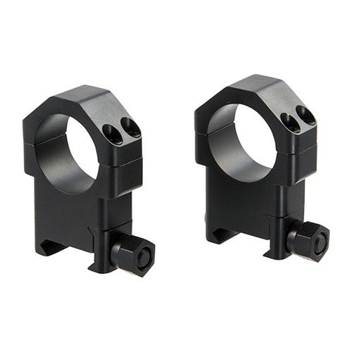 TSR-W Scope Rings offer precise machining from alloy steel for maximum contact, secure hold against recoil, and easy reticle alignment with a stylish design.