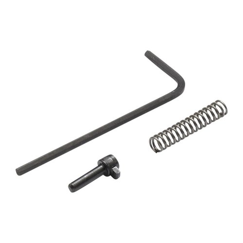 Nighthawk Custom 1911 Magazine Release Lock & Spring offers extra length for faster engagement, non-slip thumb contact, and enhanced leverage for quick mag changes.