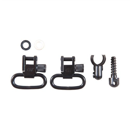 SLING SWIVEL SETS feature durable all-steel construction, a quick-release system for multiple rifles, and secure locking to prevent accidental opening.
