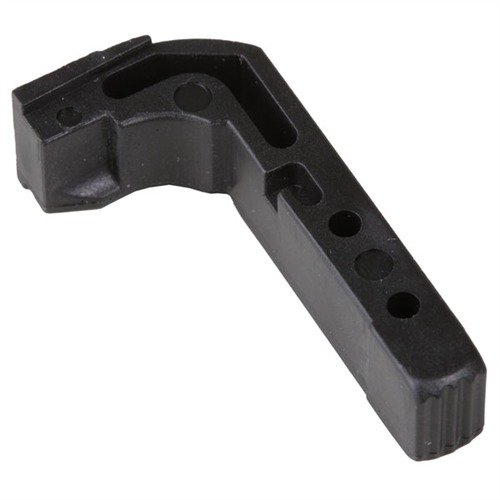 VICKERS GLOCK® Extended Magazine Release offers quick mag changes with easy thumb access, featuring a serrated button for enhanced grip and control.