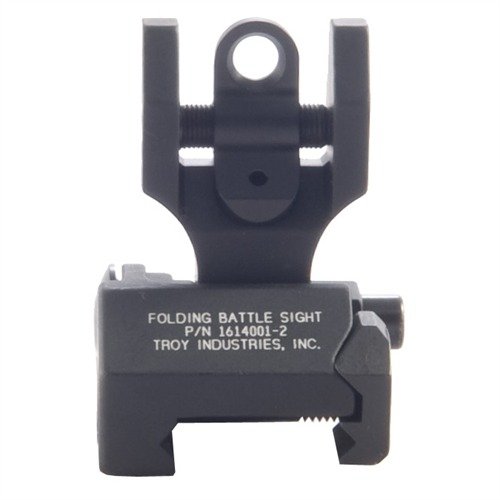 Rugged AR-15 flip-up rear sight offers reliable backup, easy deployment, and secure locking, compatible with Picatinny rails, same height as factory sights.