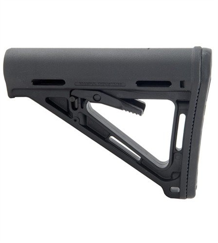 Magpul MOE Stock offers lightweight durability, ergonomic support, quick pull adjustments, and a slip-resistant buttpad, fitting 1.17