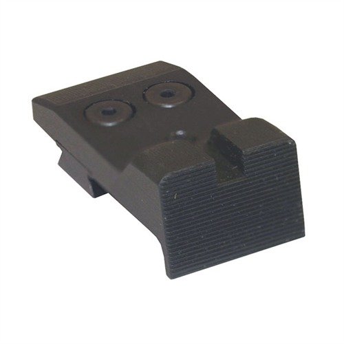 Rugged steel rear sight for Bo-Mar cut 1911s, featuring snag-free design, clear sight picture, and adjustable windage for enhanced tactical performance.