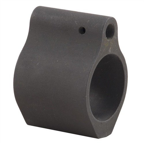 Low-profile AR-15 gas block ensures reliable cycling, fits .750