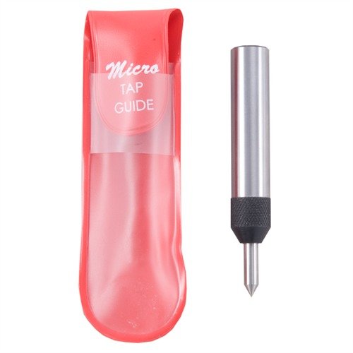 FISHER MACHINE SHOP's MICRO TAP GUIDE ensures precise centering and square threads with adjustable spring tension for steady pressure and a non-slip grasp.