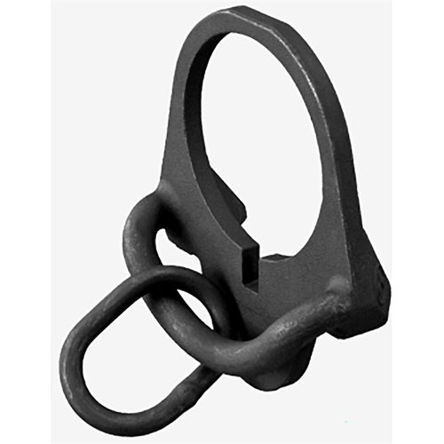 Magpul ASAP Sling Adapter offers 180° unrestricted sling movement for quick shoulder transitions, enhancing tactical flexibility and cover utilization.