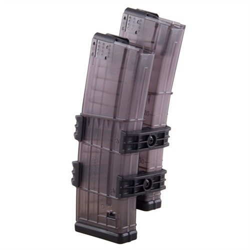 LANCER SYSTEMS AR-15/M16 Magazine Coupler offers a lightweight, strong design for quick reloads, fitting various 30-round magazines securely.