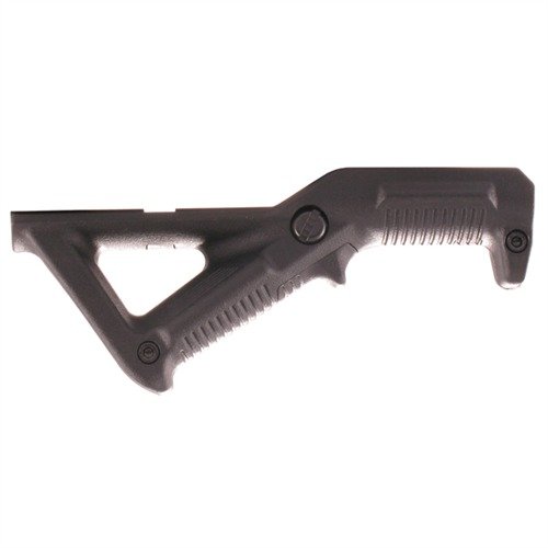 Magpul AFG1 Angled Fore Grip enhances control, minimizes fatigue, and offers a natural grip position for better recoil management on Picatinny rails.