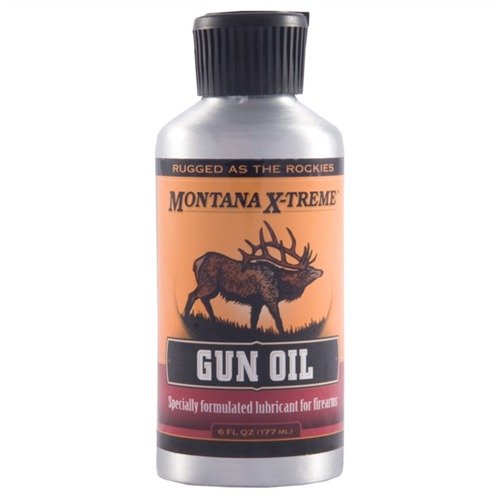 MONTANA X-TREME™ GUN OIL offers lightweight lubrication, corrosion protection, and weather resistance, ensuring optimal performance in all conditions for your firearms.