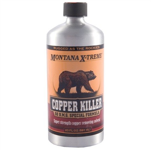 MONTANA X-TREME™ COPPER KILLER offers fast, thorough cleaning of high-performance firearms, removing tough copper fouling safely without etching the rifling.