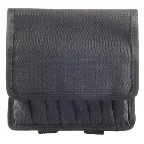 Durable Cordura nylon pouch holds backup magazines at a 90° angle for quick access; fits various single and double-stack mags, mounts on belts or MOLLE gear.