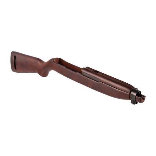 Transform your Ruger 10/22 into a stunning M1 Carbine look-alike with this easy drop-in beechwood stock, featuring a smooth finish and two upper handguards.