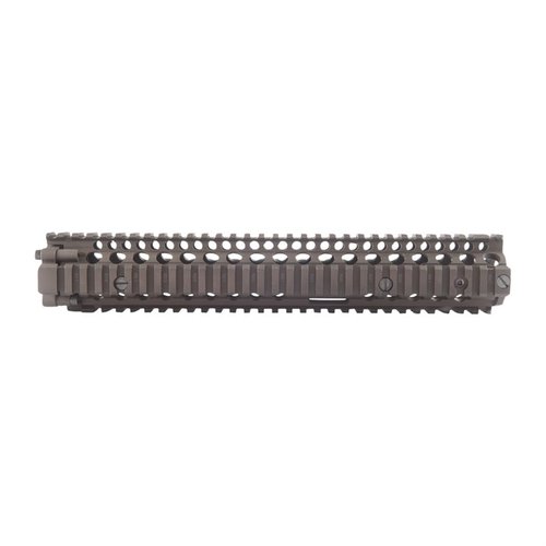 RIS II handguard offers a lightweight, durable design with full-length Picatinny rails, enabling easy M203 attachment and barrel free-float for enhanced versatility.