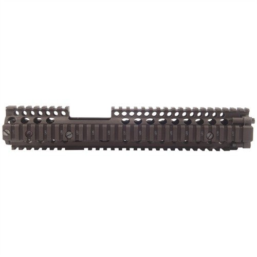 RIS II handguard for M4A1 offers free-floating barrel, quick M203 attachment, full-length Picatinny rails, and includes mounting hardware and rail covers.