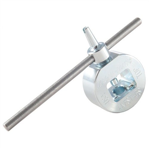 Hardened steel tool for fast, easy windage & elevation adjustments on AKs; features a strong clamp, viewing port, and adjustable handle for leverage.