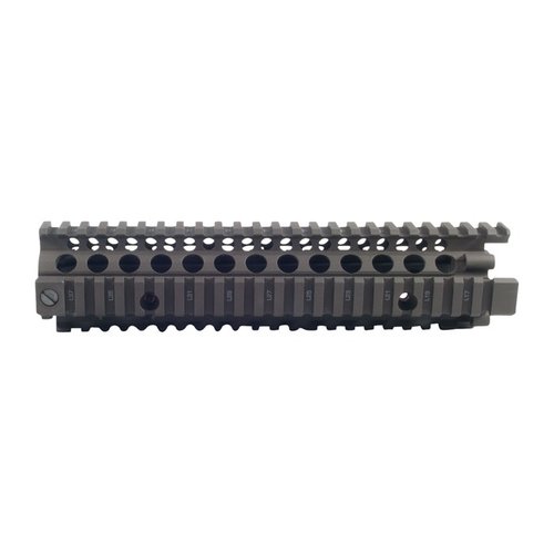 AR-15 RIS II handguard offers a free-floating design for M4A1, full-length Picatinny rails for accessories, and easy M203 installation, enhancing versatility.
