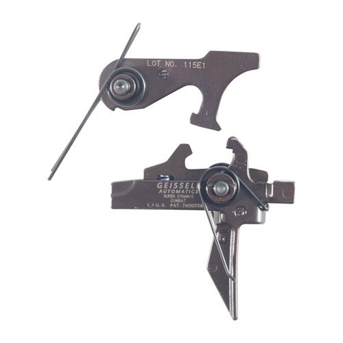 Geissele SD-C Trigger offers a flat bow design for enhanced control, a rugged build for combat reliability, and a sharp, repeatable 2-stage release.