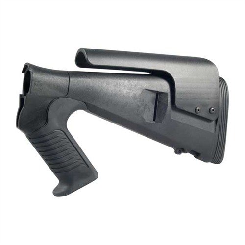 URBINO Tactical Buttstock enhances comfort and maneuverability with a short length of pull, adjustable cheek riser, and recoil-reducing features for optimal control.