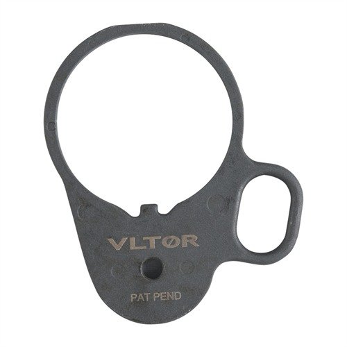 VLTOR SASE-2E end plate offers ambidextrous, secure single-point sling attachment, easy installation, and compatibility with larger HK-style hooks for versatile use.
