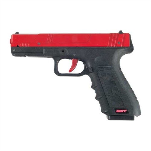 SIRT 110 PRO simulates a Glock 17/22 with dual lasers for instant feedback, auto-resetting trigger for multiple shots, and adjustable magazine weight for realistic training.
