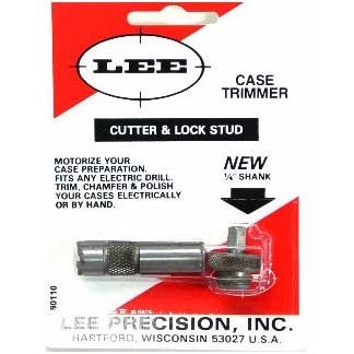 Lee Cutter & Lock Stud ensures precise case trimming to SAMMI Specs, easily used by hand or drill, made from hardened steel, reducing setup time and errors.