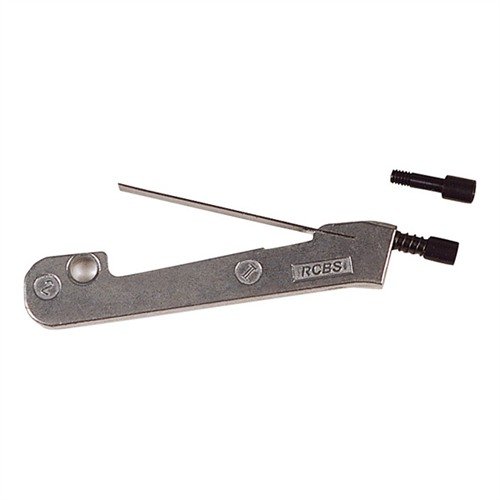 RCBS UNIVERSAL PRIMER ARM 2 ensures fast, accurate primer seating with easy size changes in under 60 seconds, compatible with most 'C' presses.