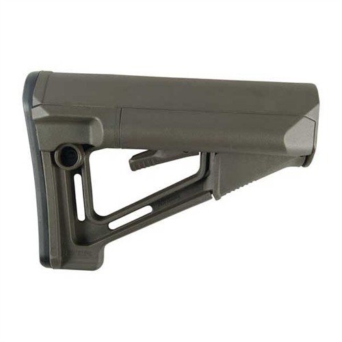 Magpul AR-15 STR Stock offers adjustable length, internal battery storage, enhanced cheekweld for comfort, and a secure fit with minimal wobble.