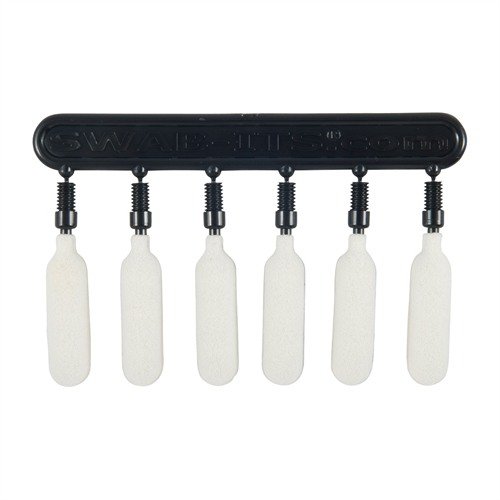 SWAB-ITS Bore Tips offer reusable foam swabs for precision cleaning, fitting 8-32 threads, absorbing solvents, and standing up to most cleaning chemicals.