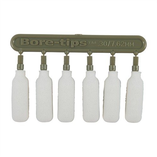 SWAB-ITS Bore Tips offer reusable foam swabs for .30 caliber cleaning, fitting standard cleaning rods, absorbing solvents for thorough, efficient cleaning.