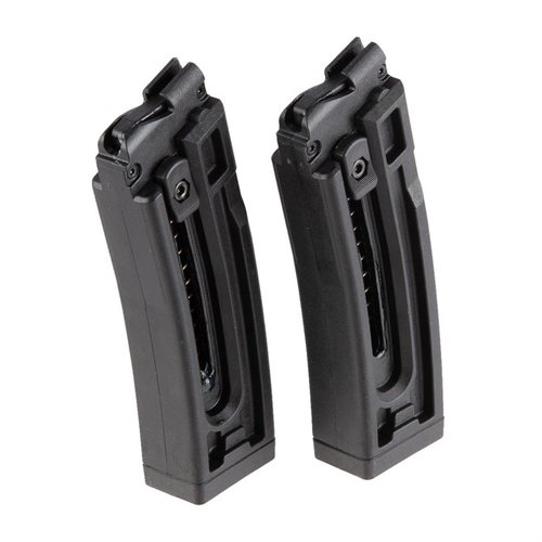GSG-16 magazines in 10- or 22-round capacities feature durable polymer, easy loading with assist devices, and round count windows for quick assessments.