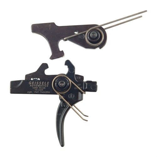 SUPER TRICON TRIGGER offers reliable performance with a 4½ lb pull weight, curved trigger for grip, and corrosion-resistant stainless steel springs for harsh conditions.