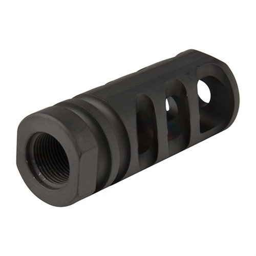 M4-72 Compensator reduces recoil and muzzle rise, withstands extreme heat, and features a closed bottom for minimal dust signature. Fits .223 Cal.