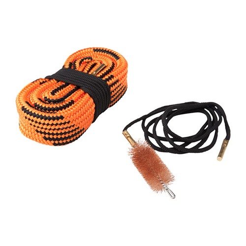 KNOCKOUT 2-PASS GUN ROPE CLEANERS offer a quick and easy cleaning solution with a two pass system, including a brush, feed line, and washable rope for 12GA, 9MM, and 30CAL.